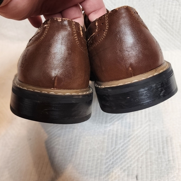 Penguin brown leather wingtip oxfords dress shoes. Men\'s size 12. main image 8